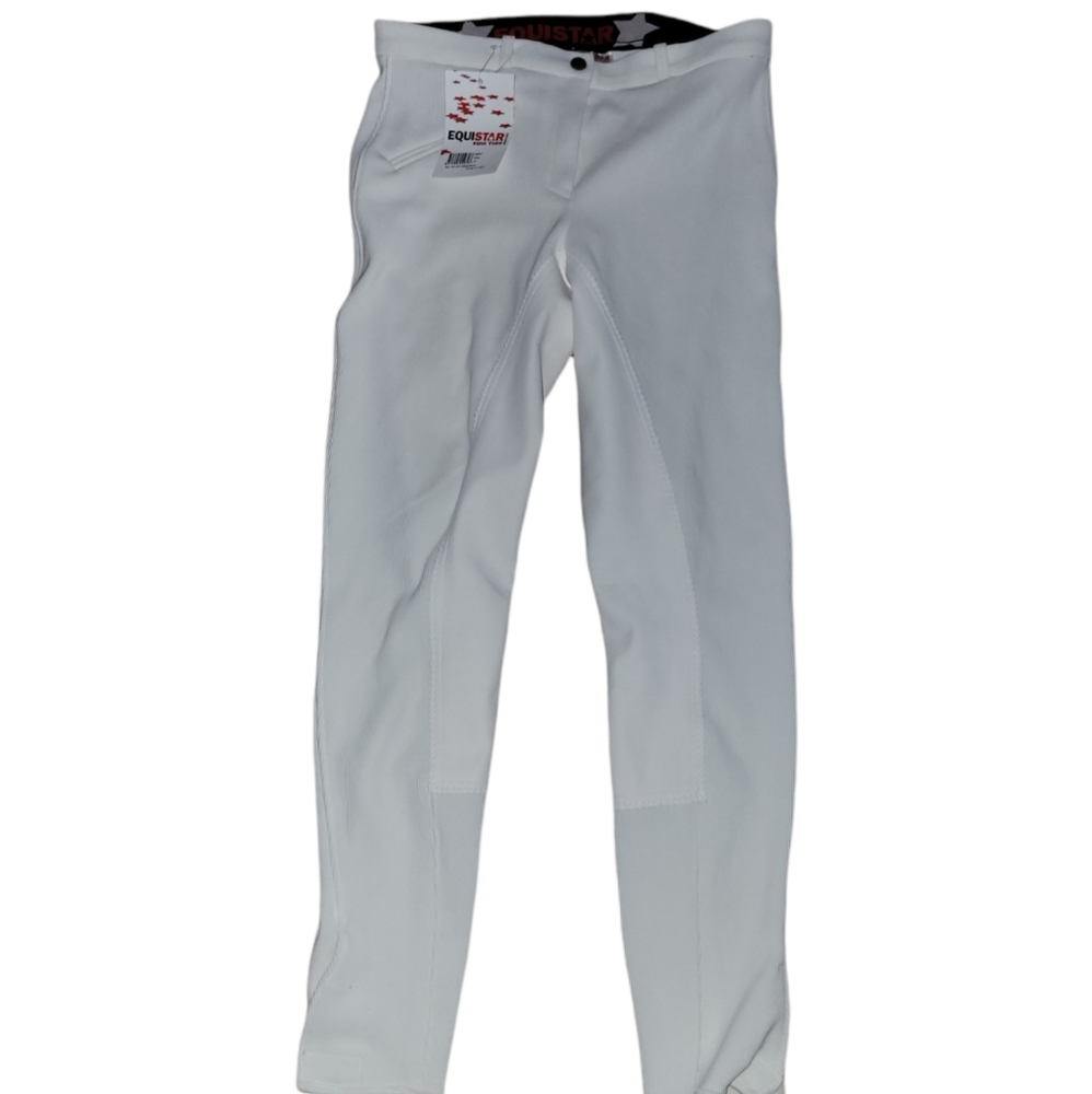Equistar equi tuff white LDS full seat breech size 32R